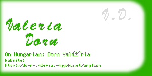 valeria dorn business card